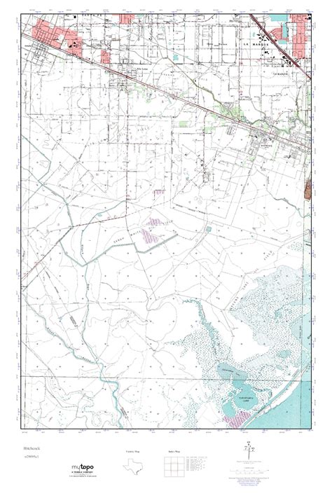 MyTopo Hitchcock, Texas USGS Quad Topo Map