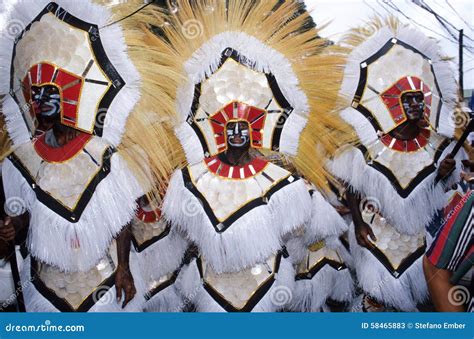 People on Costumes at the Parade of Ati-Atihan Festival Editorial Stock Photo - Image of people ...