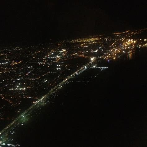 Marina Beach as it appears at night during landing. | Marina beach ...