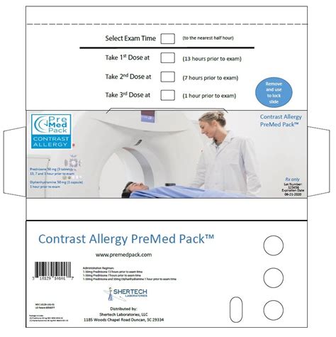 Contrast Allergy PreMed Pack: Package Insert / Prescribing Info