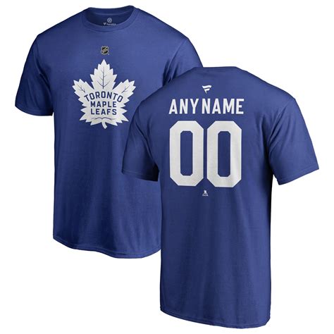 Men's Toronto Maple Leafs Fanatics Branded Blue NHL Personalized Team ...