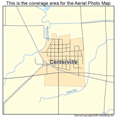 Aerial Photography Map of Centerville, SD South Dakota