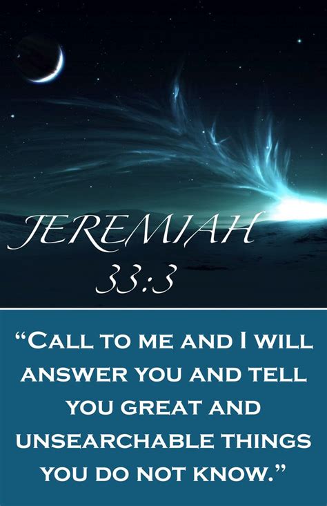 Jeremiah 33:3 | God's Talking To Me | Pinterest