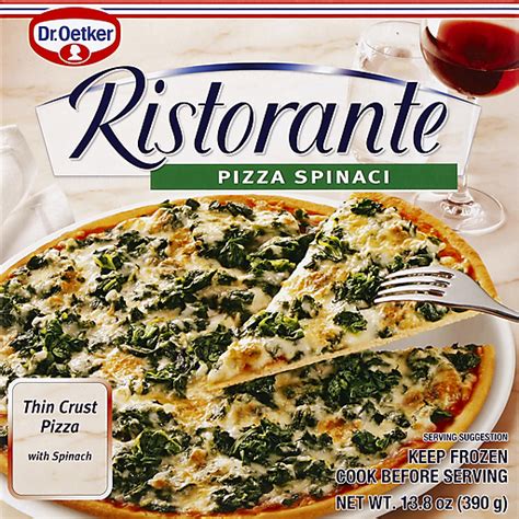 Dr Oetker Ristorante Pizza, Pizza Spinaci, Thin Crust with Spinach ...