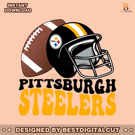 Pittsburgh Steelers Helmet Football Svg Digital Download » Best Digital Cut