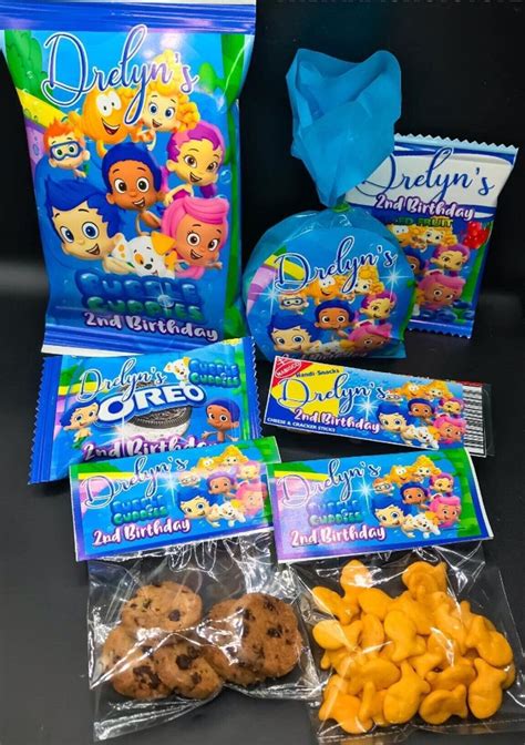 Bubble Guppies Party Favors, Bubble Guppies Treat Bags, Bubble Guppies Chip Bags, Bubble Guppies ...