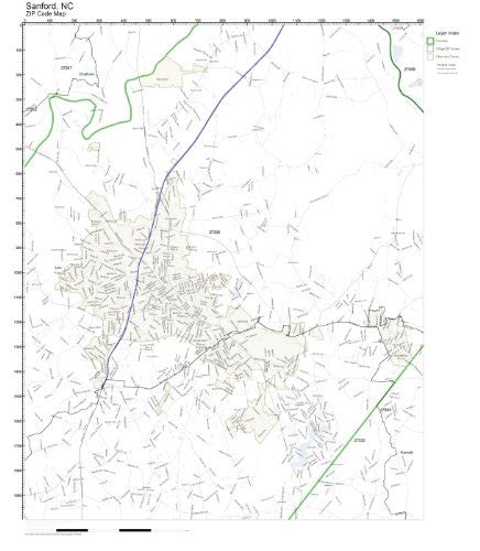 Sanford Nc Zip Code Map - Time Zones Map