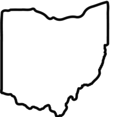 State Of Ohio Outline | Free download on ClipArtMag