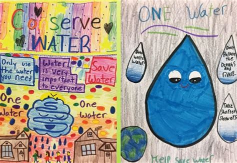 Cora and Stella Made a Splash in Water Conservation Poster Contest | Communications