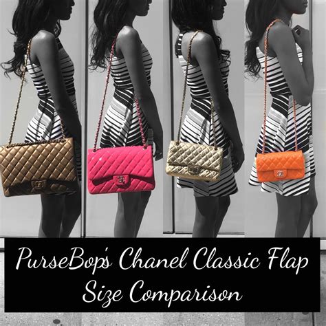 Chanel Classic Flap Size Comparison - PurseBop