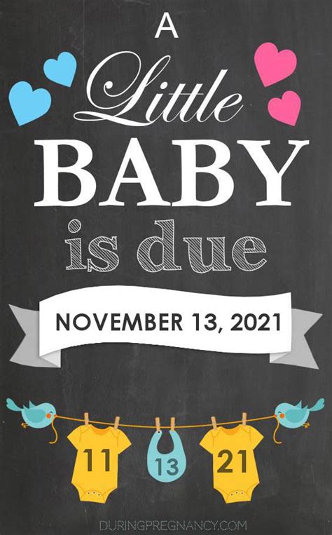 Your Due Date: November 13, 2021 | During Pregnancy