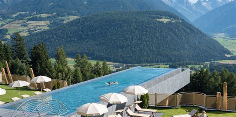 Hotel Hubertus, South Tyrol, Italy This Infinity Pool Has A Glass ...