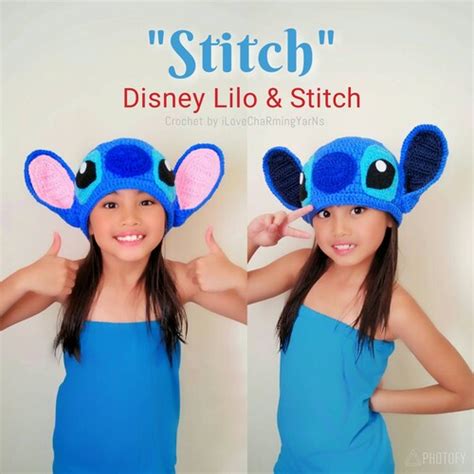 Stitch Hat Lilo and Stitch Crochet Hat Disney Crochet - Etsy