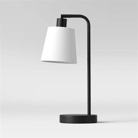 Shaded Arc Desk Lamp Black (Includes LED Light Bulb) - Project 62™ | Arc table lamps, Black ...