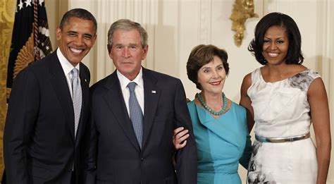 George W. Bush and Laura Bush celebrate 40th wedding anniversary ...