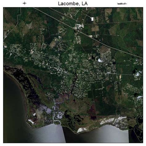 Aerial Photography Map of Lacombe, LA Louisiana