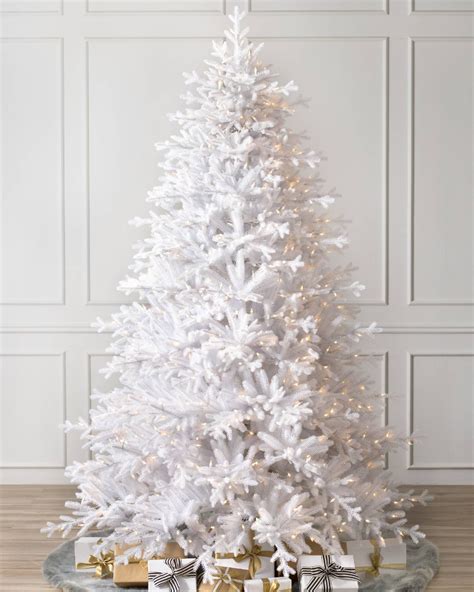 Denali White Artificial Christmas Tree | Balsam Hill | White christmas ...