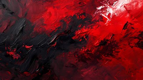 red abstract art, modern painting, acrylic texture, red and black abstract, abstract ...