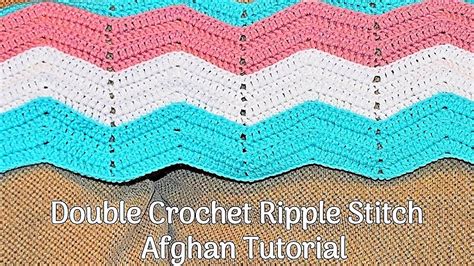 Crochet Ripple Stitch Afghan Tutorial | DIY Crochet Blanket - YouTube