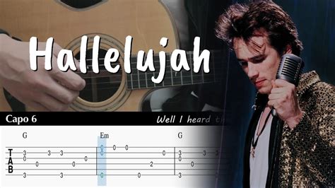 Hallelujah - Jeff Buckley - Fingerstyle Guitar TAB Chords - YouTube