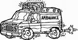 Ambulance Coloring Pages Printable Sketch Page sketch template