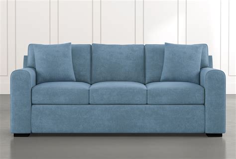 Cypress II 83" Light Blue Sofa in 2021 | Light blue sofa, Blue sofa, Blue sofa living