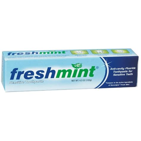 Freshmint Toothpaste, Mint Flavor 4.3 oz Tube, 1 ea - Walmart.com - Walmart.com