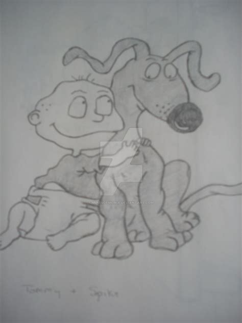 Rugrats Tommy and Spike Sketch by MinesOfMoria on DeviantArt