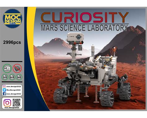 LEGO MOC NASA Mars Curiosity Rover 1:9 Scale by Supervoss | Rebrickable - Build with LEGO