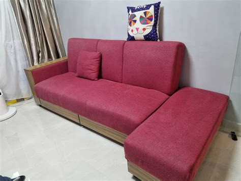 Sofa bed with drawer pull down top, Furniture & Home Living, Furniture ...