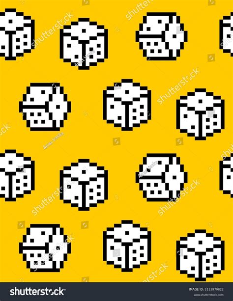 8 Bit Pixel Dice Illustration Cube Stock Illustration 2113979822