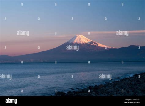 Mt Fuji Sunrise Stock Photo - Alamy