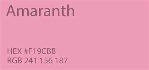 Amaranth color | Color palette pink, Color palette, Icing color chart