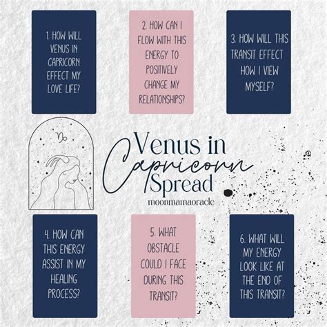 Venus in Capricorn Tarot Spread | Tarot spreads, Venus in capricorn, Daily tarot