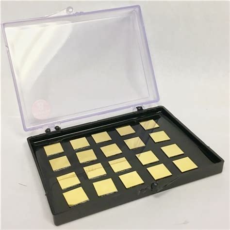 Silicon Wafer Chips with 100 nm Gold (20 count) - Platypus Technologies