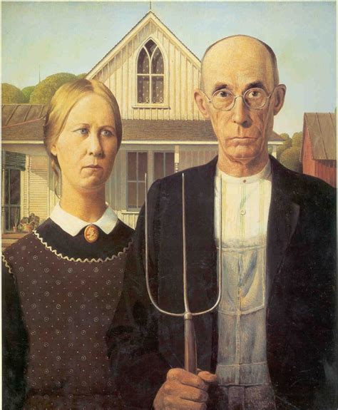 American Gothic by Grant Wood – my daily art display