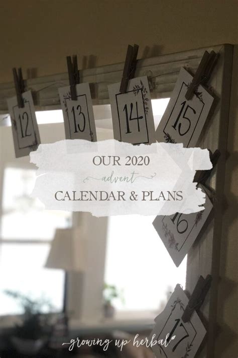 Our 2020 Advent Calendar & Plans - Growing Up Herbal