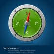 Compass. Vector illustration. — Stock Vector © vtorous #2625791