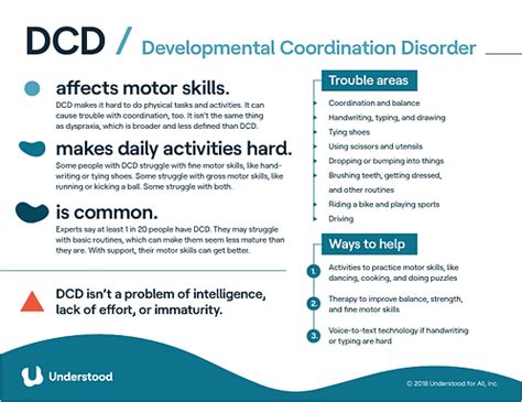 Developmental Coordination Disorder Fact Sheet