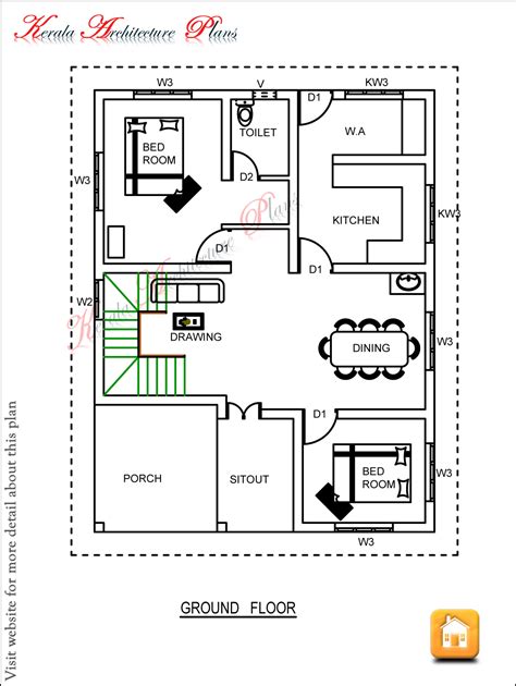 24+ Kerala Style House Plan 3 Bedroom