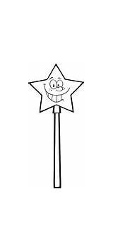 Wizard Waving Wearing A Cape And Holding Magic Wand coloring Page  sketch template