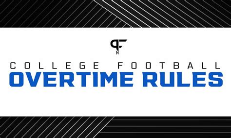 College football overtime rules explained (updated 2022)