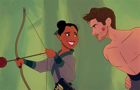 Mulan | Guy Turns Girlfriend Into Disney Art | POPSUGAR Love & Sex Photo 4