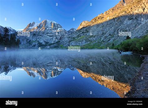 Early, morning, Silver Lake, Sierra Nevada, Mountains, June Lakes Loop, near Lee Vining ...