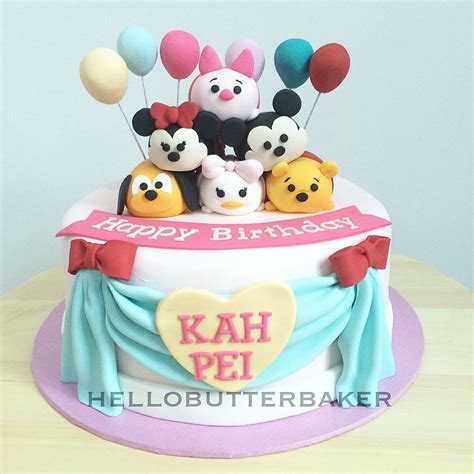 Tsum tsum Disney cake | Pretty birthday cakes, Tsum tsum cake, Disney cakes