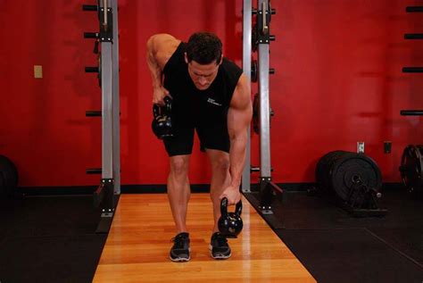 Alternating Kettlebell Row Exercise Guide and Video