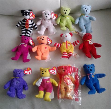 Vintage Mcdonalds Happy Meal Toys Ty Beanie Babies Loose With Happy ...