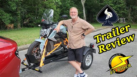 Ace Foldable Single Rail Motorcycle Trailer Owner Review - YouTube