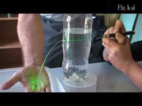 Bending the light - physics experiment - YouTube Physics Science Fair ...