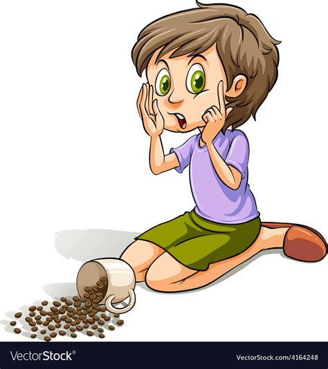 Girl spilling the beans Royalty Free Vector Image